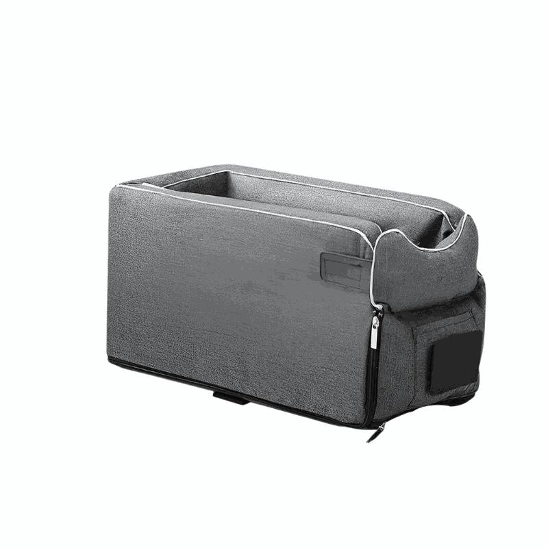 Portable dog and cat car seat bed for secure travel; lightweight, cushioned, and easy to install.