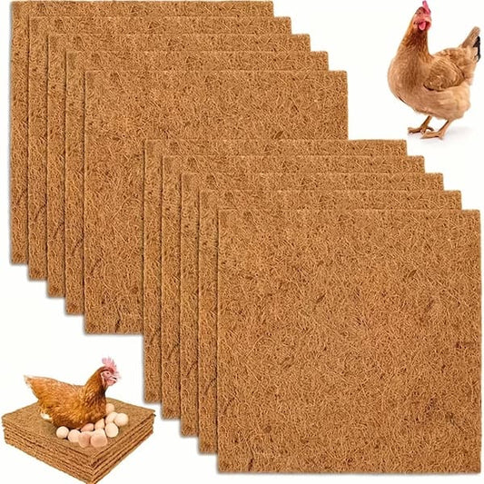 natural chicken nesting box liner mat for chicken coop egg laying nest box with hen and eggs