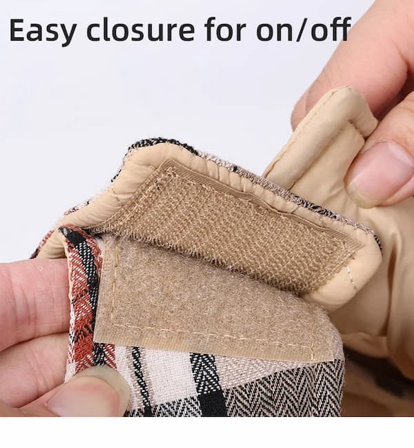 Reversible Dog Jacket – Waterproof Quilted Winter Coat | Checked Warm Vest for Small & Large Dogs