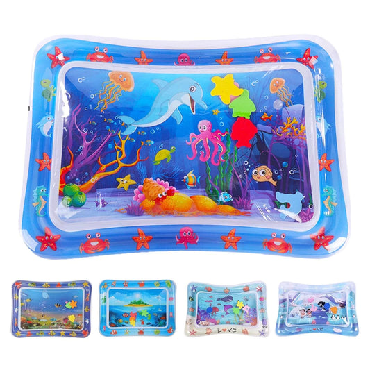 "Sensory Water Play Mat for Cats with Underwater Theme"