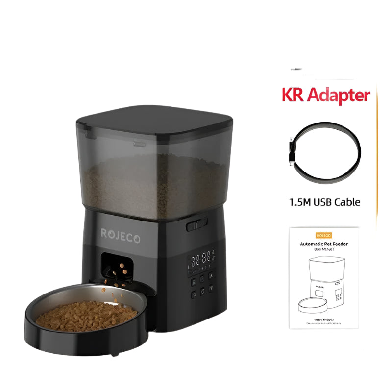 ROJECO Automatic Pet Feeder - Smart Cat Food Dispenser