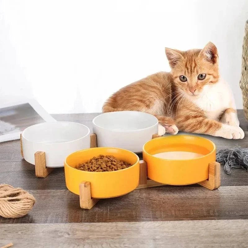 Stylish Double Pet Bowl Set – Hygienic & Easy to Clean