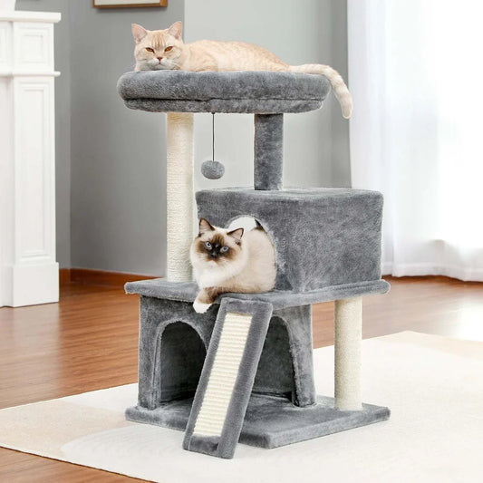 Luxury Cat Tree Tower - Multi-Level Climbing & Scratching Post"
