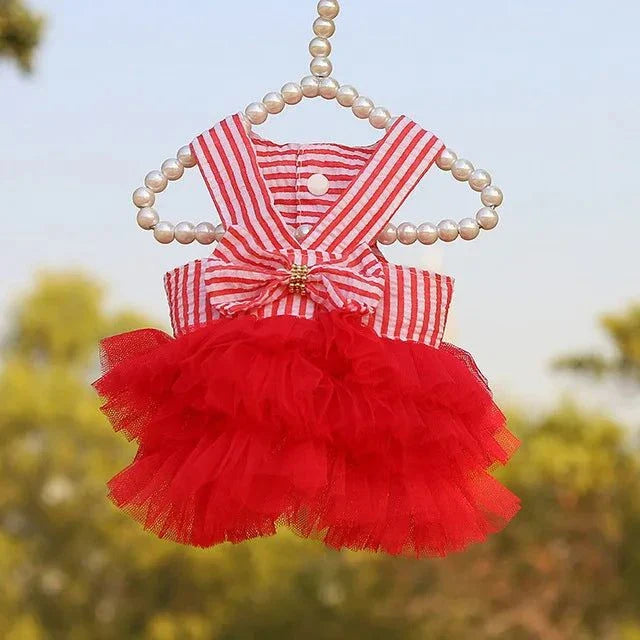cute lace summer dress for small dogs and cats lightweight pet outfit