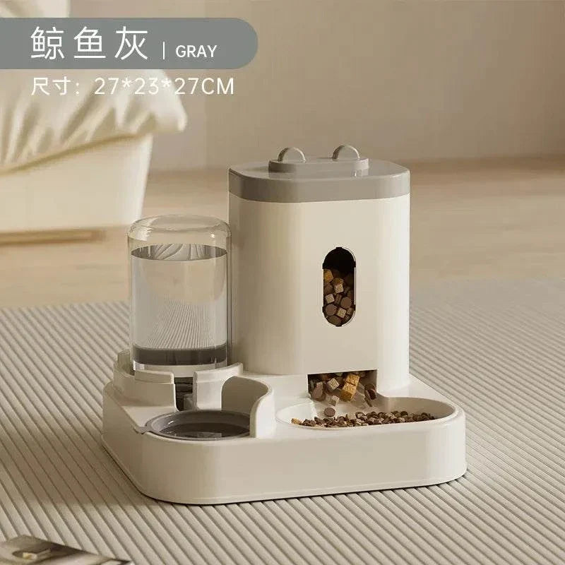 Non-Spill Pet Feeder & Waterer for Small to Large Pets