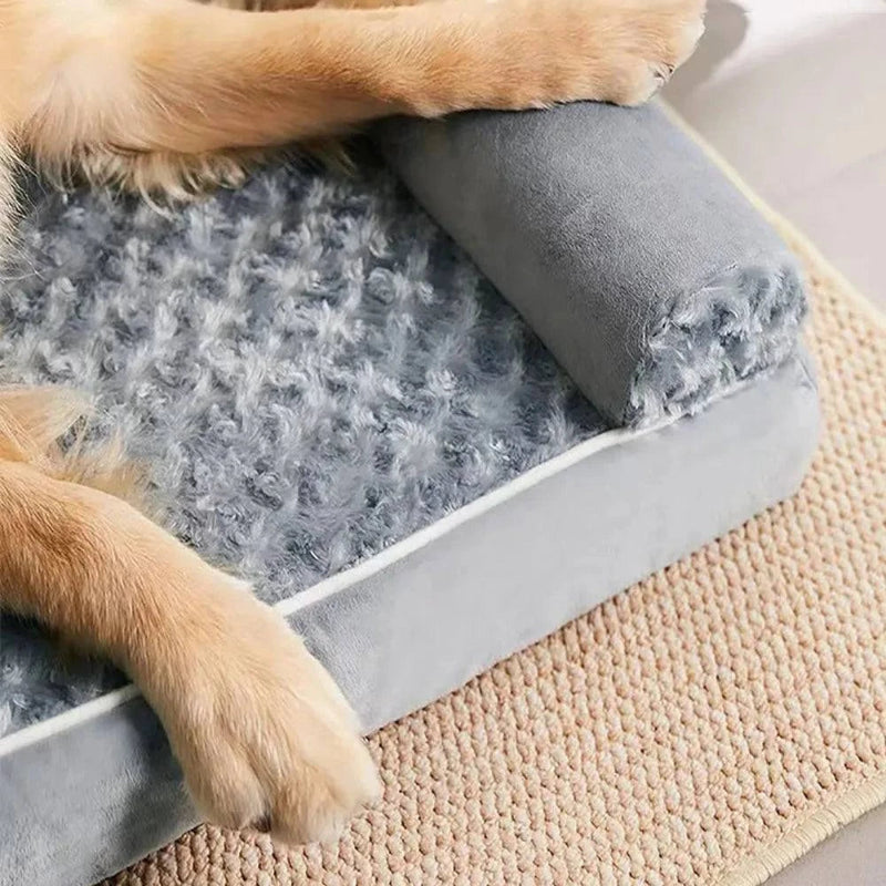 Orthopedic memory foam dog bed with waterproof lining and washable cover – perfect for large dogs like Labradors
