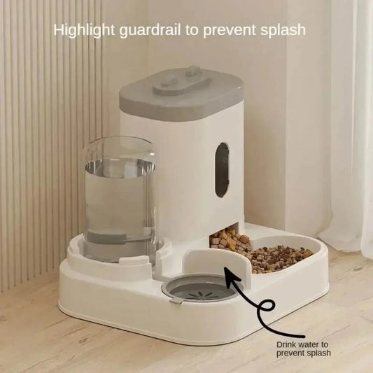 Automatic Pet Feeder & Water Dispenser for Cats & Dogs – Large Capacity