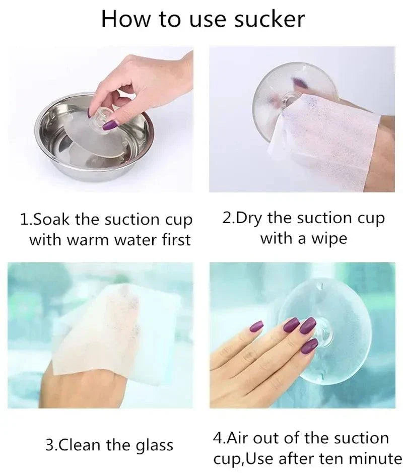 How to use a suction cup for the cat hammock installation.