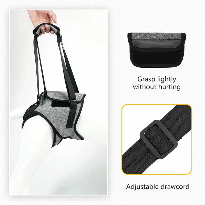 "Large dog mobility aid harness with handle"