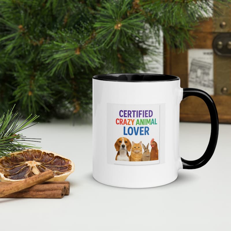 Certified Crazy Animal Lover Mug | Colorful Pet Lover Gift | Jo’s Pet Deals