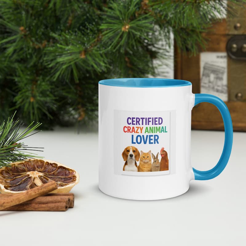Certified Crazy Animal Lover Mug | Colorful Pet Lover Gift | Jo’s Pet Deals