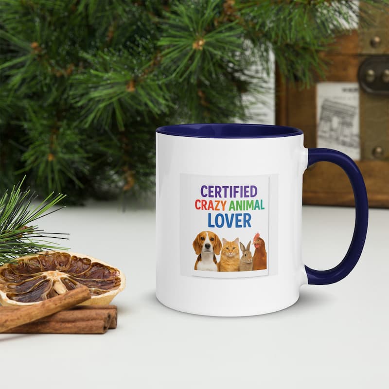 Certified Crazy Animal Lover Mug | Colorful Pet Lover Gift | Jo’s Pet Deals