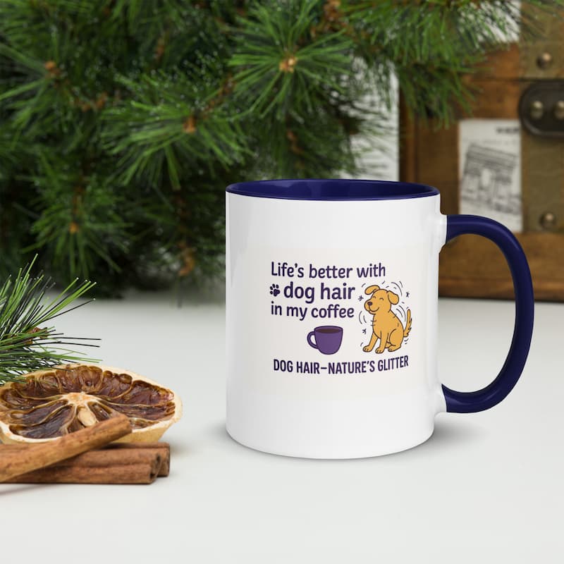 Funny Dog Hair Nature’s Glitter Mug | Dog Lover Gift | Jo’s Pet Deals