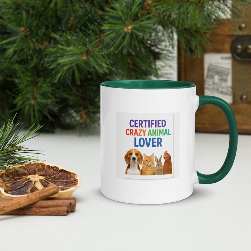 Certified Crazy Animal Lover Mug | Colorful Pet Lover Gift | Jo’s Pet Deals
