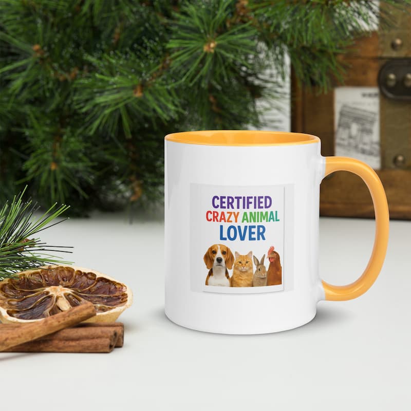 Certified Crazy Animal Lover Mug | Colorful Pet Lover Gift | Jo’s Pet Deals