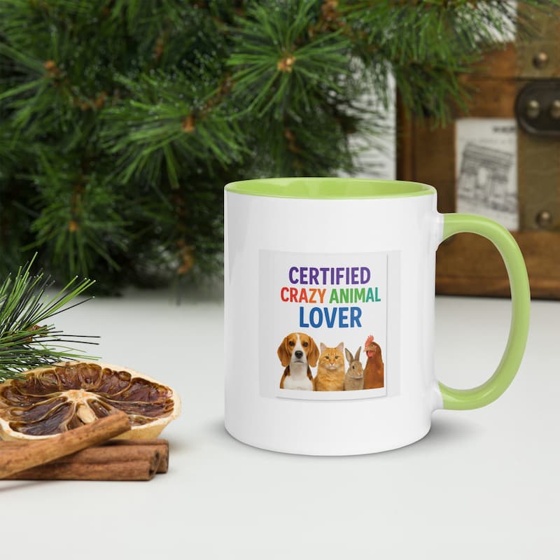 Certified Crazy Animal Lover Mug | Colorful Pet Lover Gift | Jo’s Pet Deals