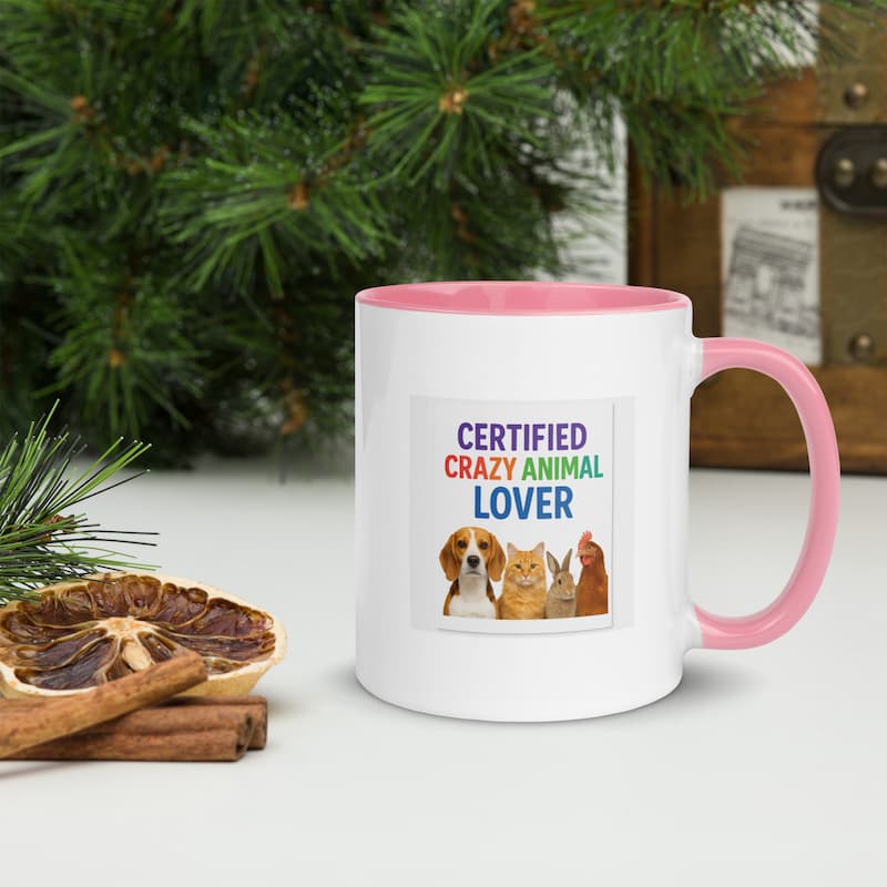 Certified Crazy Animal Lover Mug | Colorful Pet Lover Gift | Jo’s Pet Deals