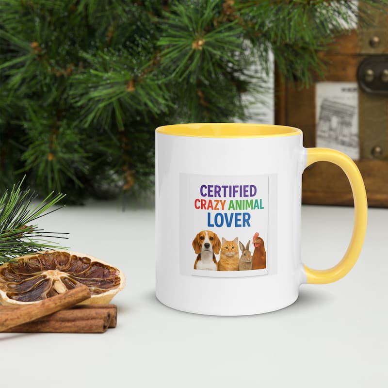 Certified Crazy Animal Lover Mug | Colorful Pet Lover Gift | Jo’s Pet Deals