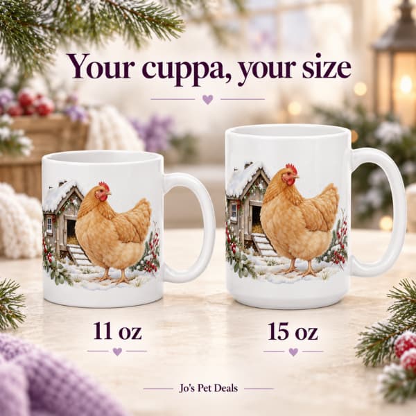 Winter Chicken Mug – Winter at the Coop | 11 & 15 oz