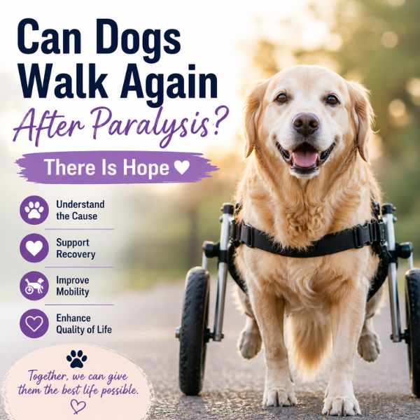 dog wheelchair helping dog walk again after paralysis mobility support dog