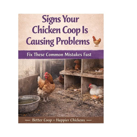 chicken coop setup showing common problems affecting egg laying and chicken behaviour