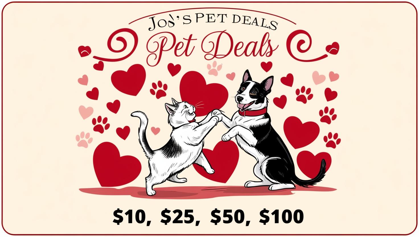 Jo's Pet Deals Gift Card - The Perfect Gift For Pet Lovers
