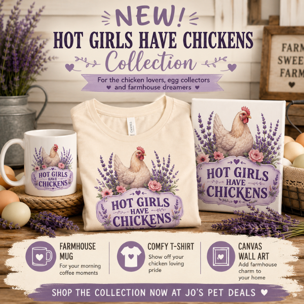 Farmhouse chicken lover collection with mugs, t-shirts, canvas wall art and backyard chicken guides for chicken keepers and homesteaders.
