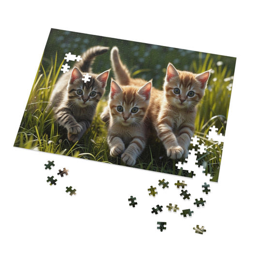 Custom 110 piece photo jigsaw puzzle with storage tin – family activity gift