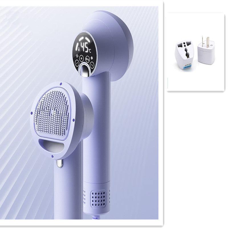 Smart pet hair dryer and grooming comb, designed for dogs and cats, offering silent, gentle drying and effective combing for stress-free grooming.