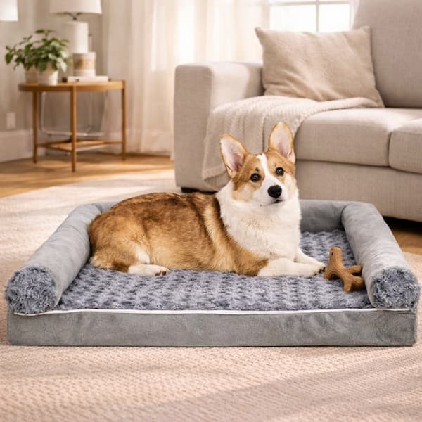 orthopedic memory foam dog bed waterproof washable pet bed non slip large dog cushion