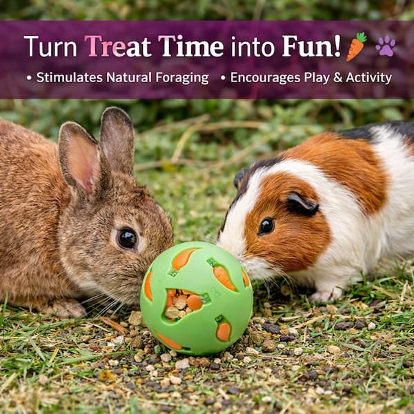 chicken treat ball feeder interactive foraging toy for chickens rabbit food dispenser enrichment toy