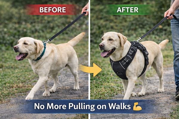 no pull dog harness large dog heavy duty reflective harness with handle front clip dog harness