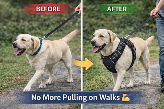 no pull dog harness large dog heavy duty reflective harness with handle front clip dog harness