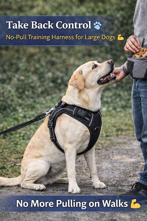 no pull dog harness large dog heavy duty reflective harness with handle front clip dog harness
