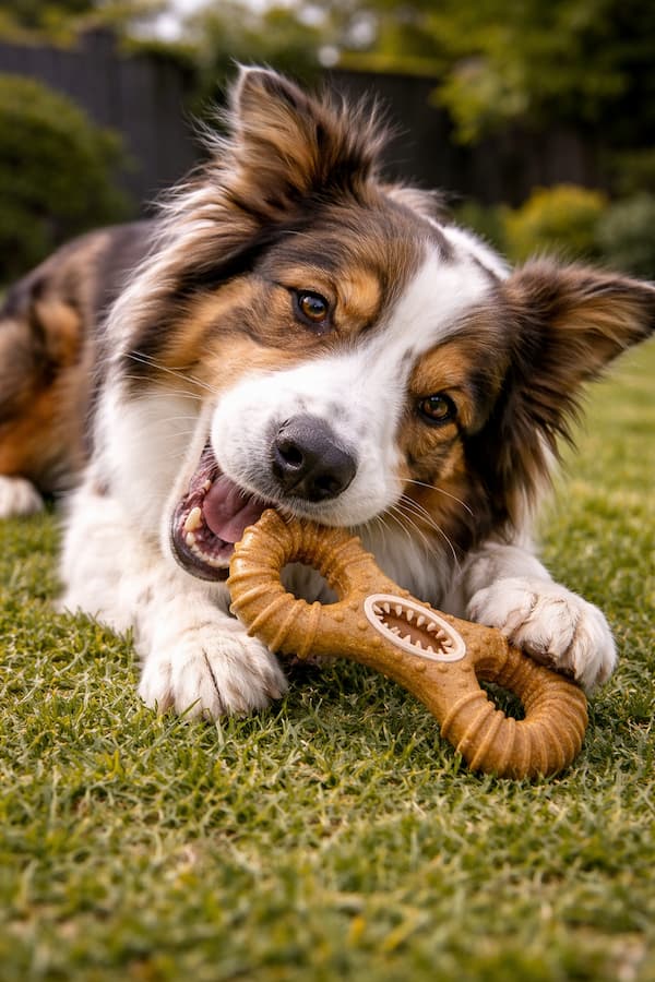 indestructible dog chew stick beechwood chew toy large dog dental chew toy with treat hole heavy duty dog toy