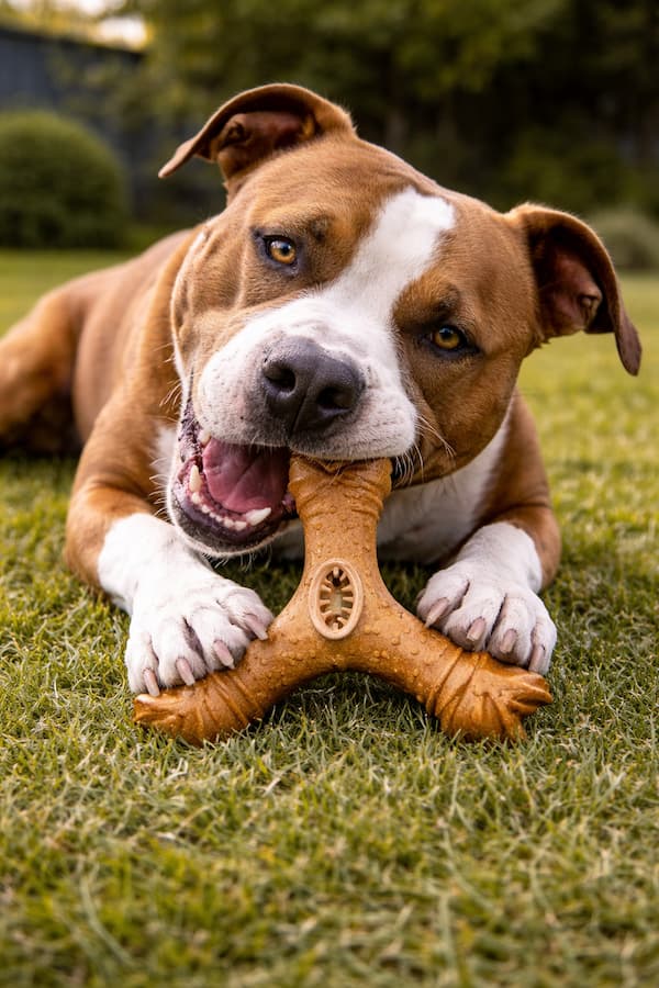 indestructible dog chew stick beechwood chew toy large dog dental chew toy with treat hole heavy duty dog toy