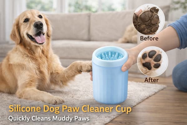 silicone dog paw cleaner cup for muddy paws