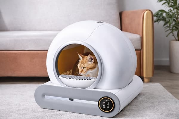 smart cat litter box 65L automatic cleaning