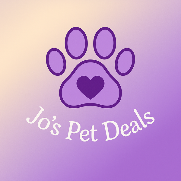 Jo’s Pet Deals logo — affordable, high-quality pet products for dogs, cats, and small pets.
