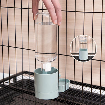 Automatic Pet Feeder And Hanging Water Bottle