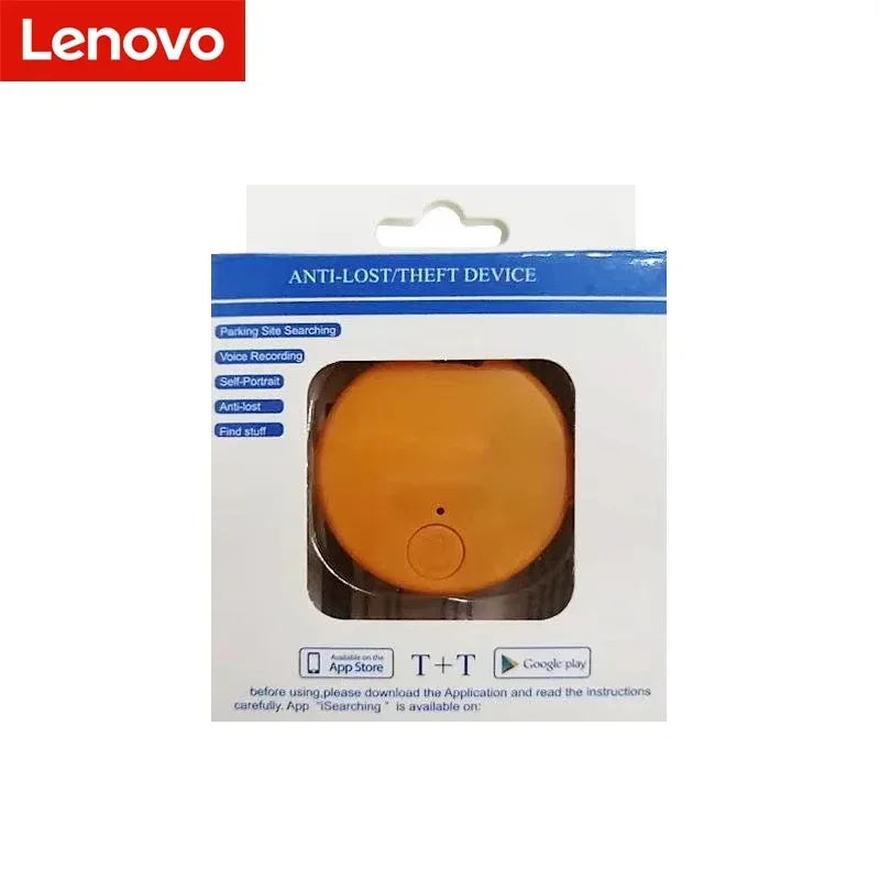 Anti-lost/thief device packaging with Lenovo branding on a white background