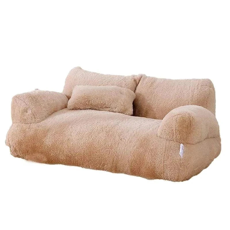 Luxury Cat Bed Sofa - Warm Plush Pet Nest for Small Dogs & Cats | Winter Comfortable Puppy Bed Supplies