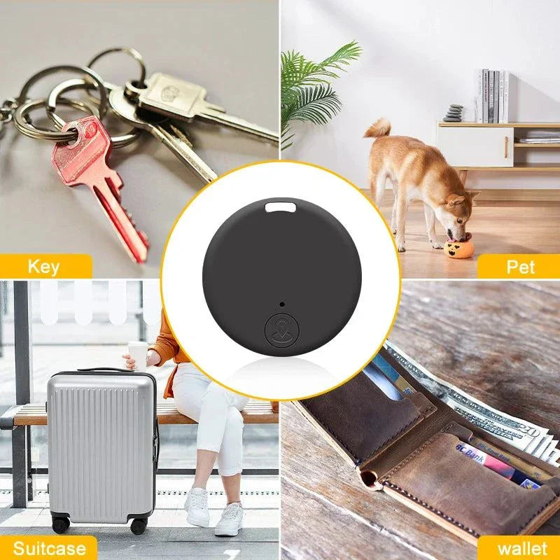 "Mini GPS Tracker Device, Bluetooth Smart Finder for Pets, Kids, Bags, Keys, Anti-Lost Mobile Phone Locator."