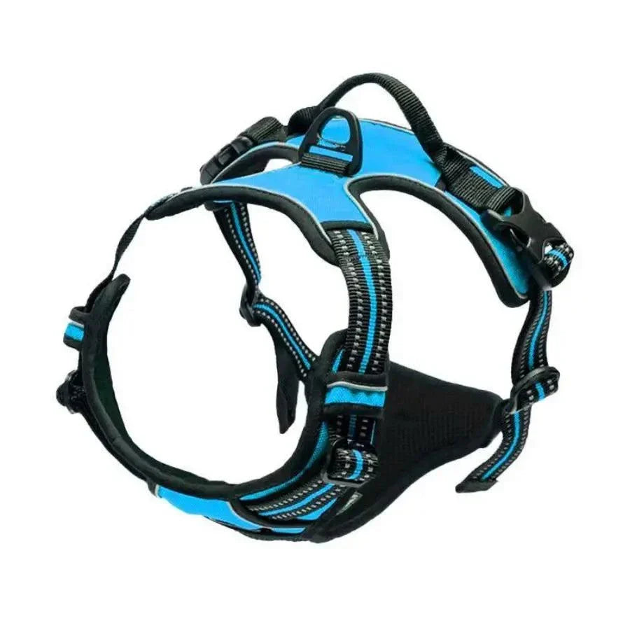 No Pull Dog Harness with Reflective Straps, Front Clip, and Easy-Control Handle for Large Dogs Walking and Training