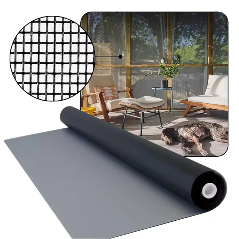 Mosquito protection net covering rabbit hutch to help keep insects away from small pets