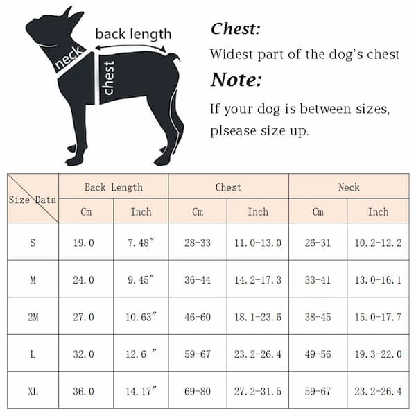 reflective dog life jacket safety vest for swimming beach and pool use size chart.