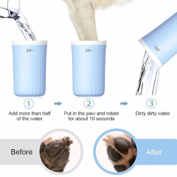 dog foot cleaning cup silicone bristles
