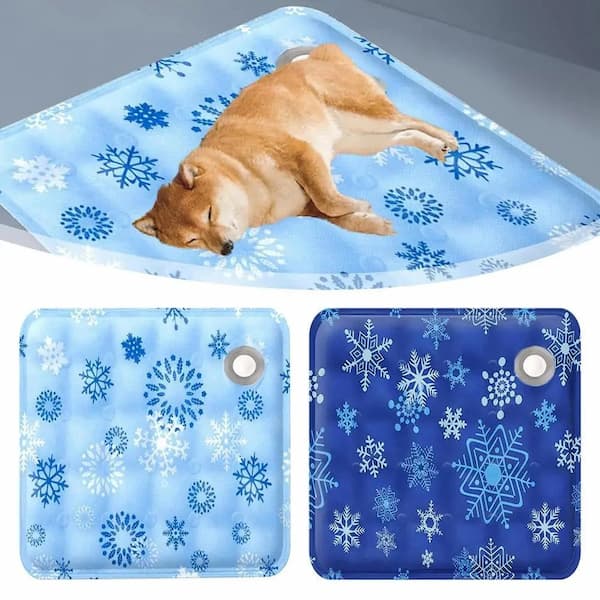 dog cooling mat with self cooling gel for summer heat relief pet cooling pad for dogs and cats indoor and outdoor use