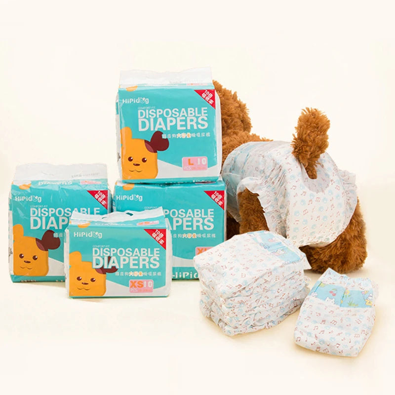 10PCSpack Super Absorption Pet Diapers