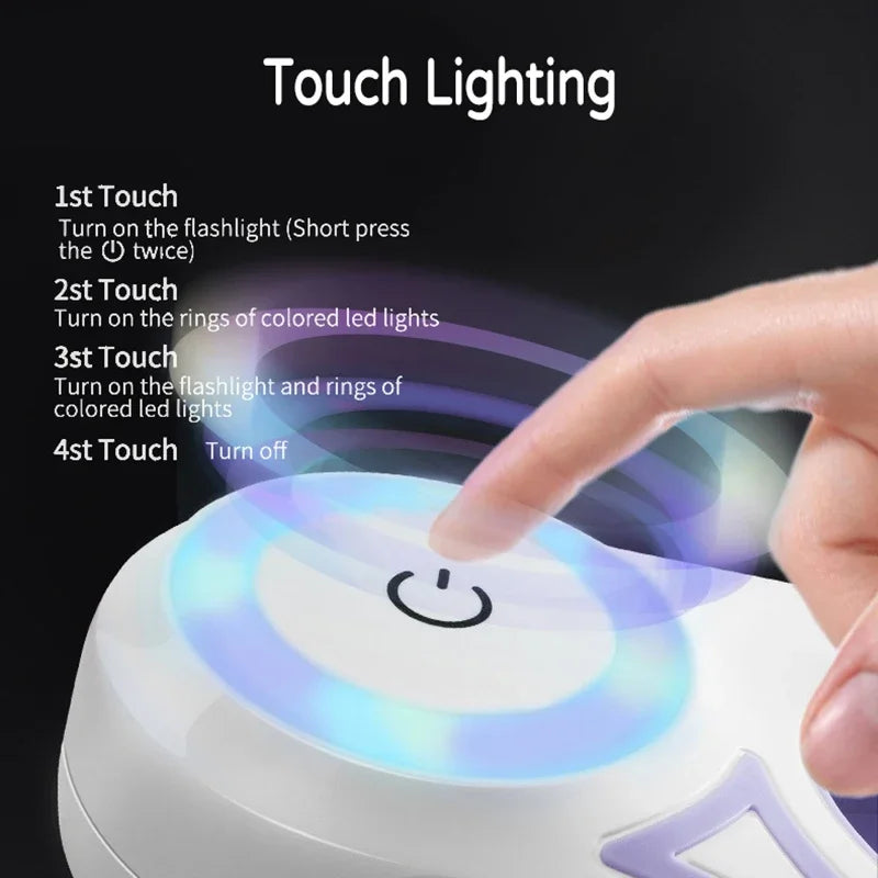 Rechargeable retractable dog leash with LED light for safer nighttime dog walks